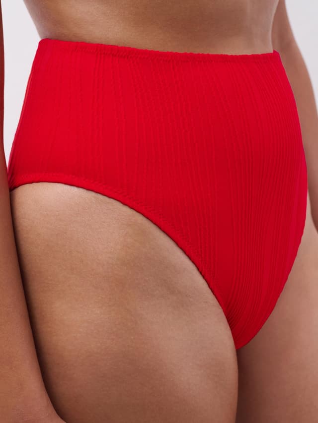 Chantelle Bas De Maillot De Bain Culotte Taille Haute - Cerise - One Size