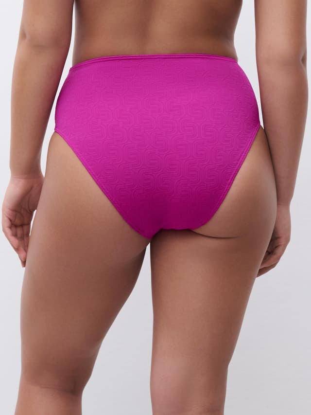 Chantelle Bas De Maillot De Bain Culotte Taille Haute - Fuchsia Tyrien - Hera