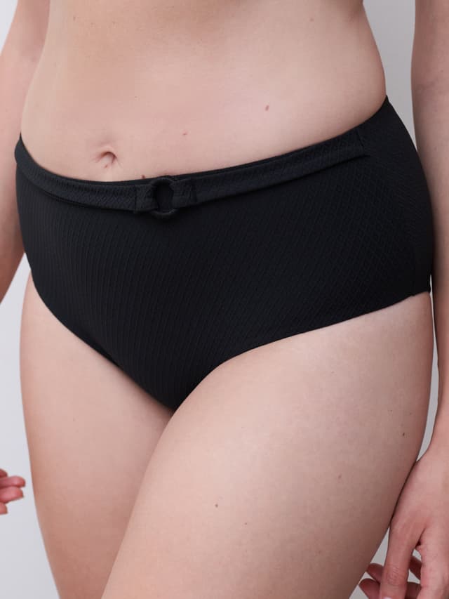 Chantelle Bas De Maillot De Bain Culotte Taille Haute - Noir - Navarino