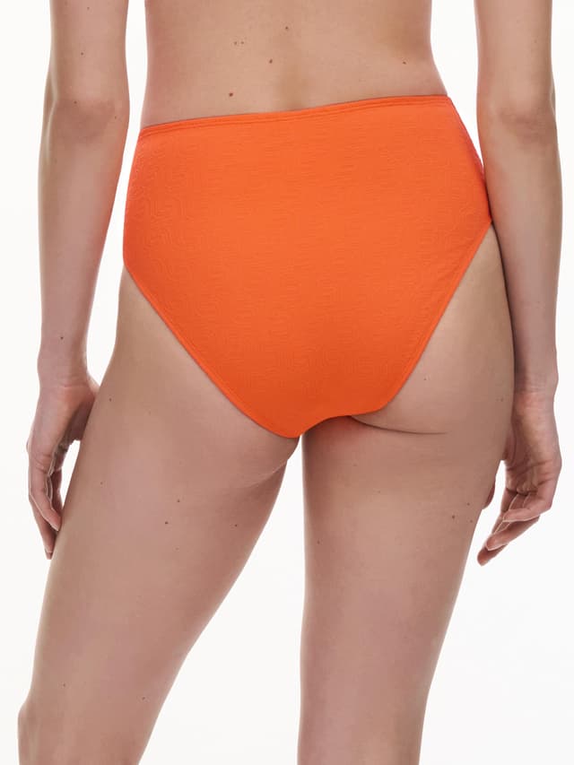Chantelle Bas De Maillot De Bain Culotte Taille Haute - Savane Orange - Hera