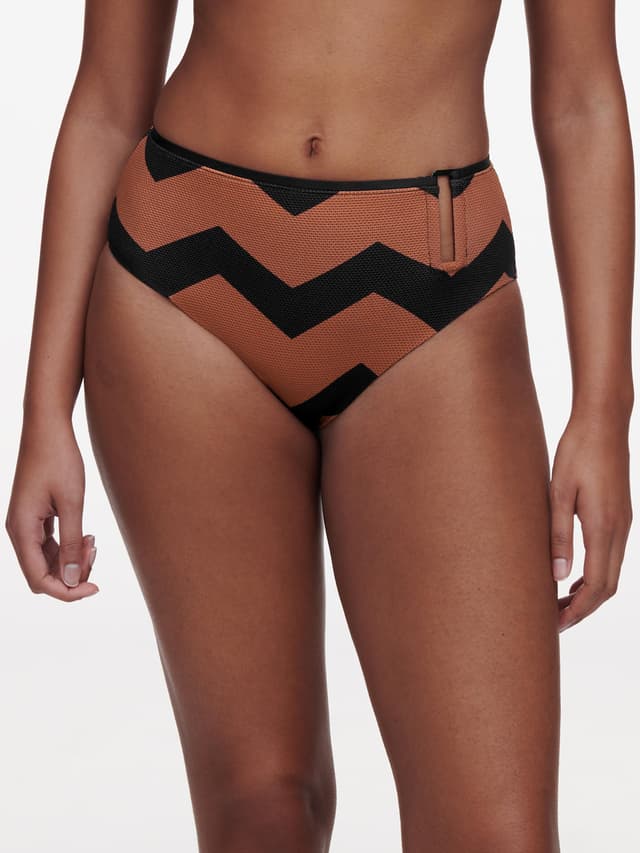 chantelle Bas de maillot de bain culotte taille haute - Terre hypnotique - Totem