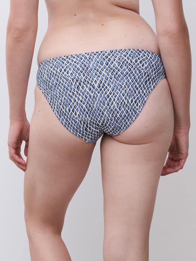 Chantelle Bas De Maillot De Bain Slip - Bleu Reptile - Tidra
