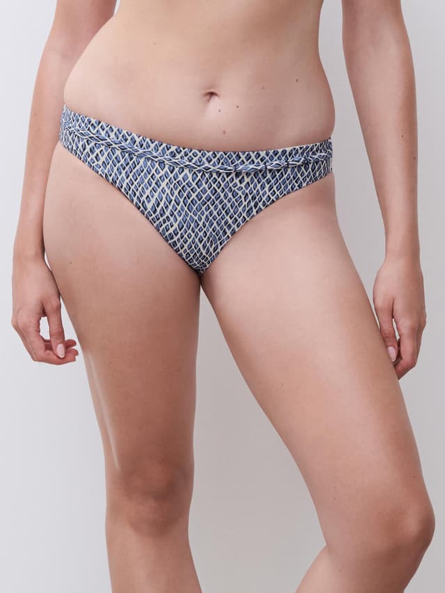 chantelle Bas de maillot de bain slip - Bleu reptile - Tidra