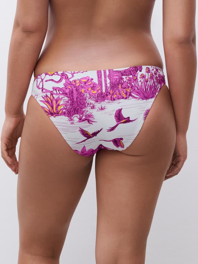 Chantelle Bas De Maillot De Bain Slip - Jungle Blanche - Sauvage