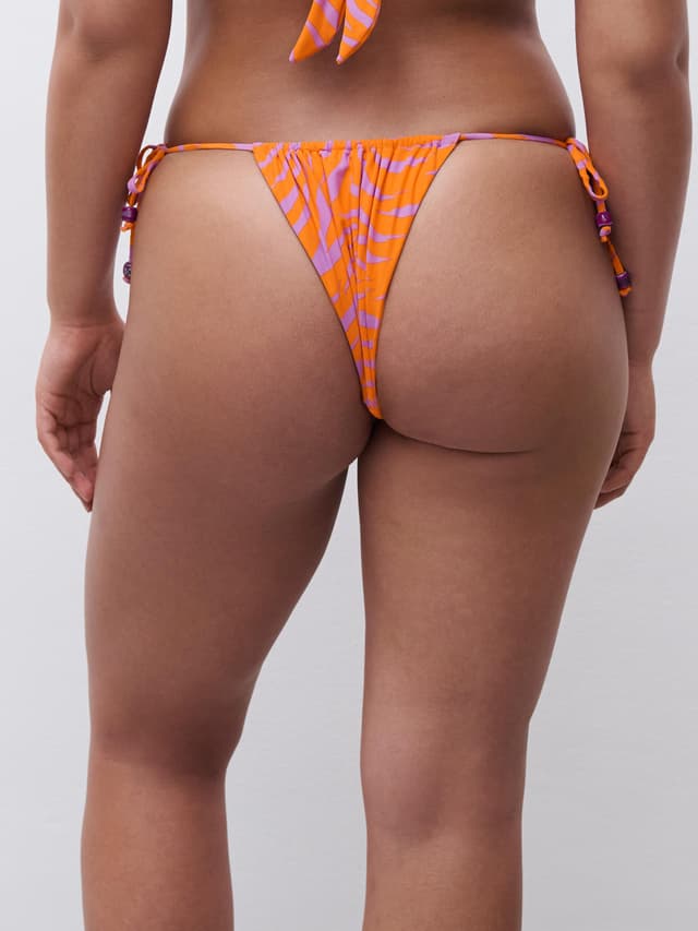 Chantelle Bikini - Imprimé Zebre Orange/Mauve - Easy Pop