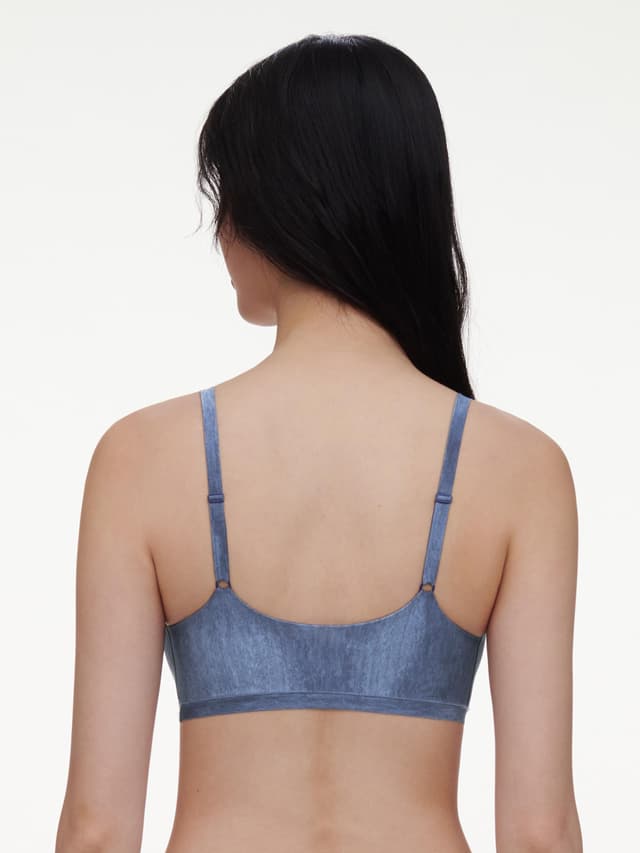 Chantelle Bralette Coques - Imprimé Denim Bleu - SoftStretch