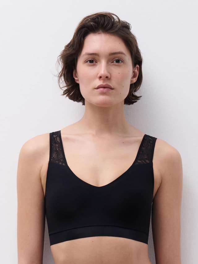 chantelle Brassière coques dentelle - Noir - SoftStretch
