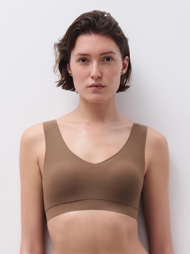 chantelle Brassière coques V Neck - Cacao - SoftStretch