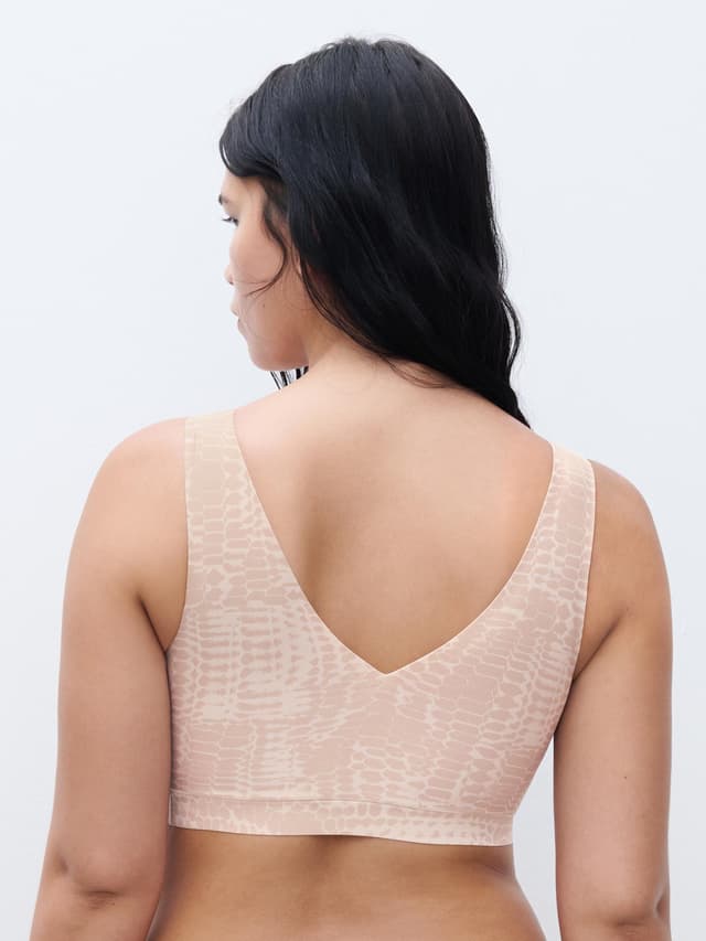 Chantelle Brassière Coques V Neck - Imprimé Serpent Clair - SoftStretch