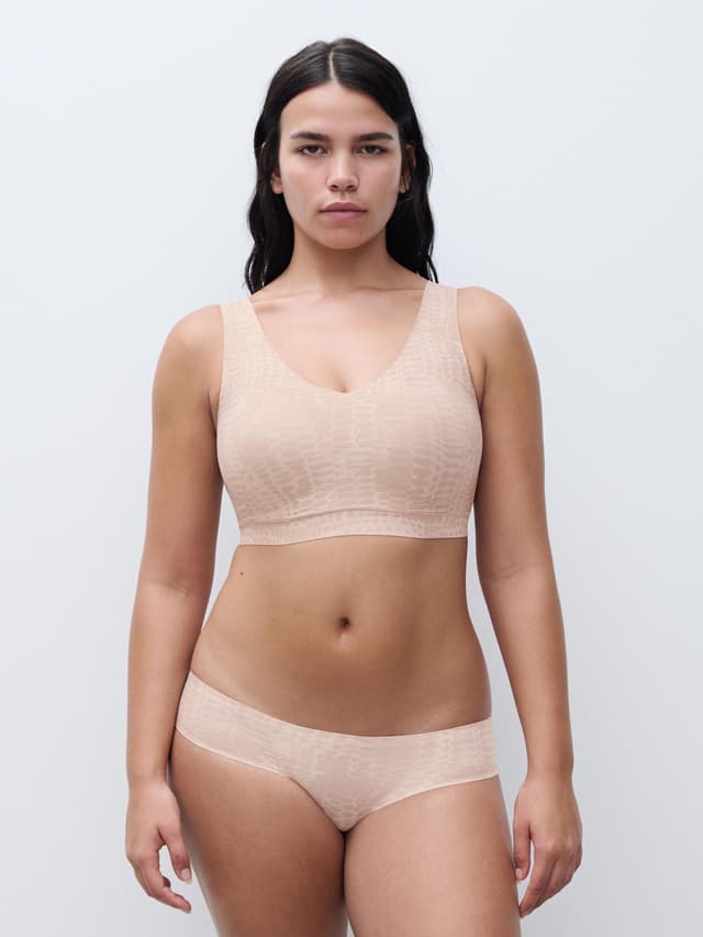 Chantelle Brassière Coques V Neck - Imprimé Serpent Clair - SoftStretch