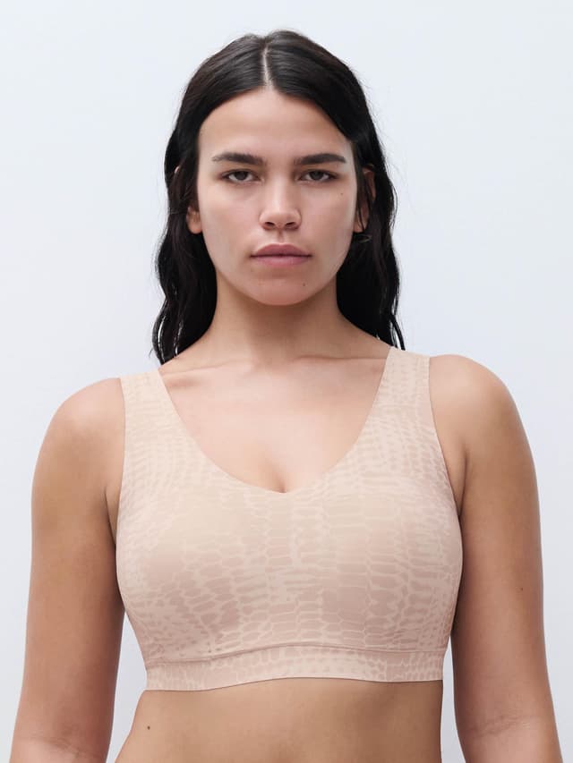 chantelle Brassière coques V Neck - Imprimé serpent clair - SoftStretch