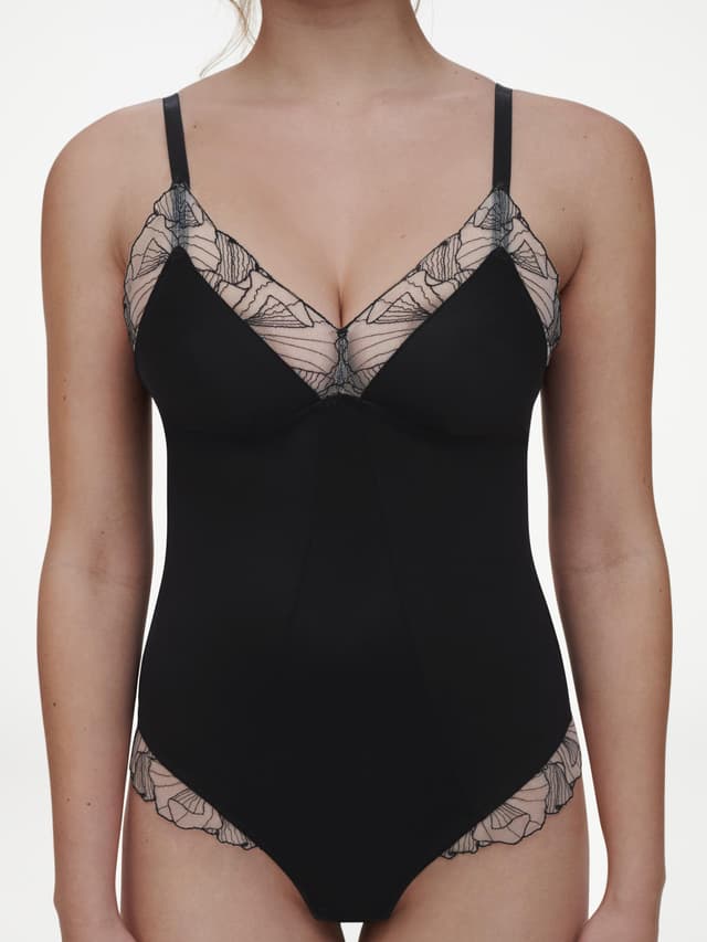 Chantelle Body - Noir / Beige Doré - Tattoo Love