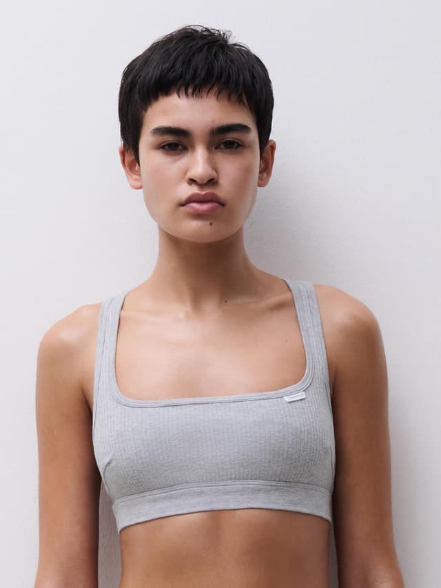 chantelle Bralette - Gris mélangé - Cotton Comfort