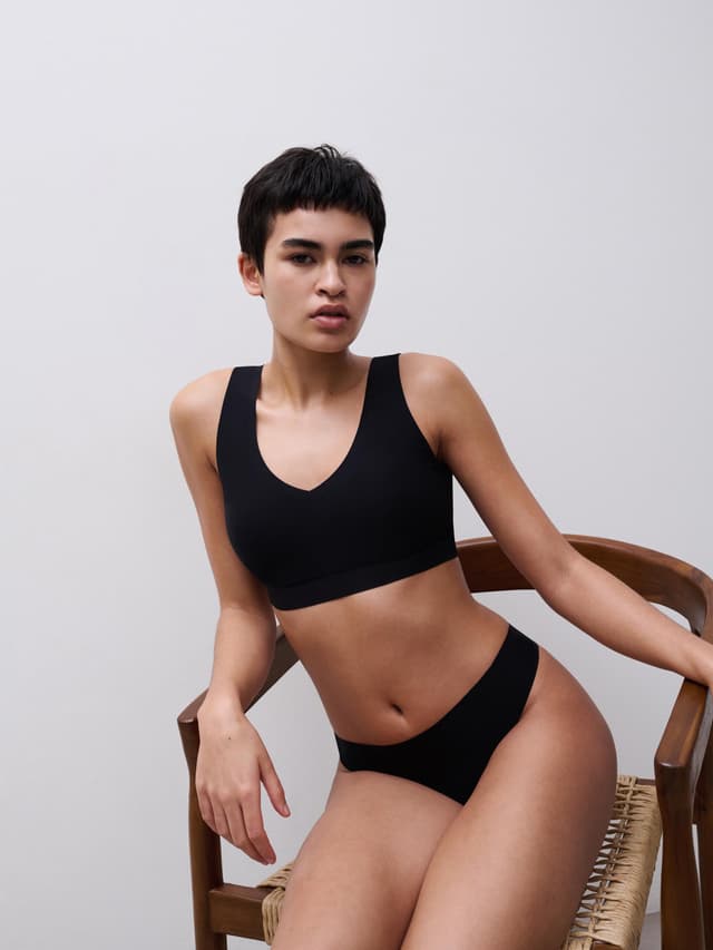 Chantelle Brassière Coques V Neck - Noir - SoftStretch