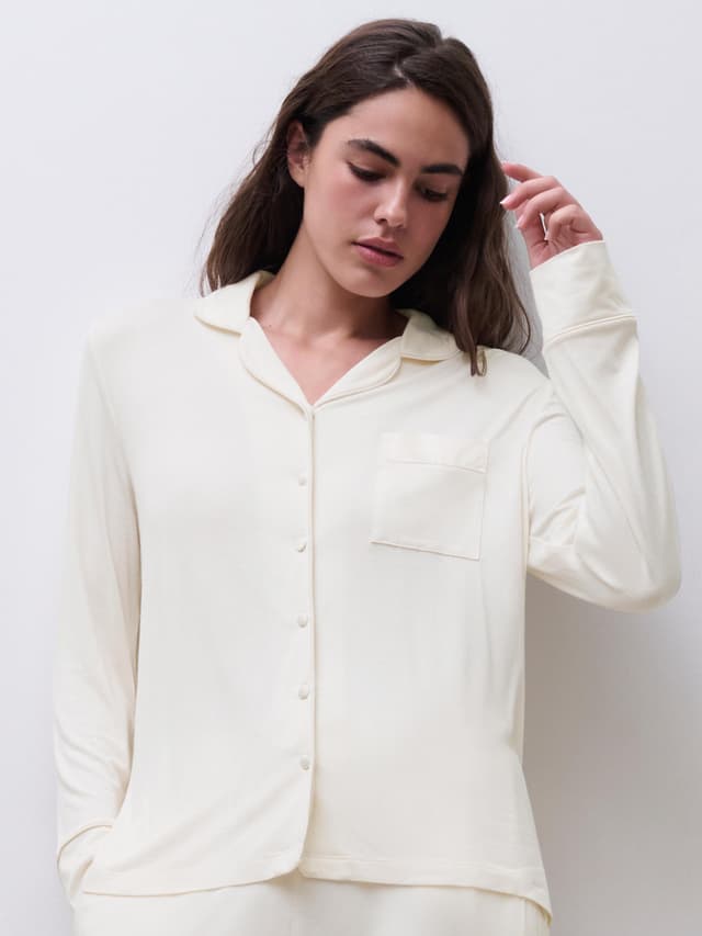 chantelle Chemise manches longues - Aigrette - Daisy