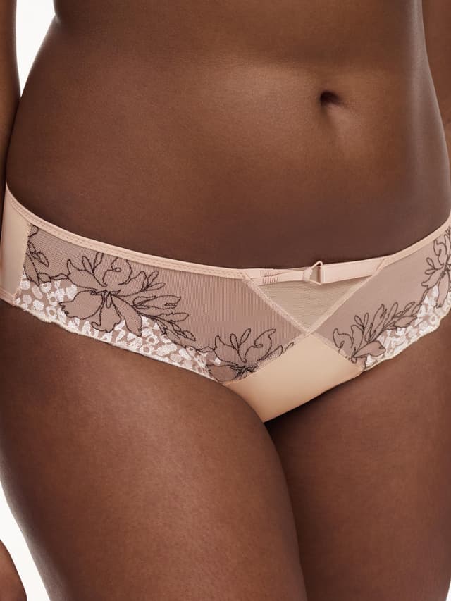 Chantelle Culotte - Beige / Noir - Spice
