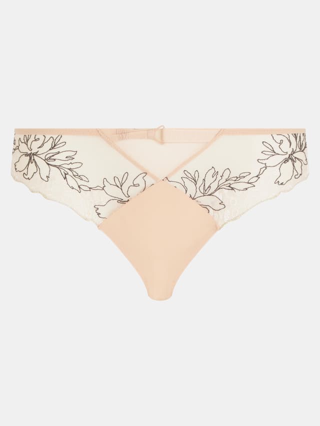 Chantelle Culotte - Beige / Noir - Spice