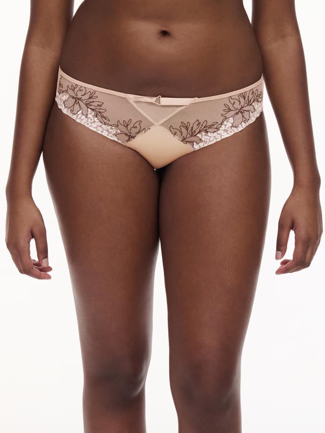 Chantelle Culotte - Beige / Noir - Spice