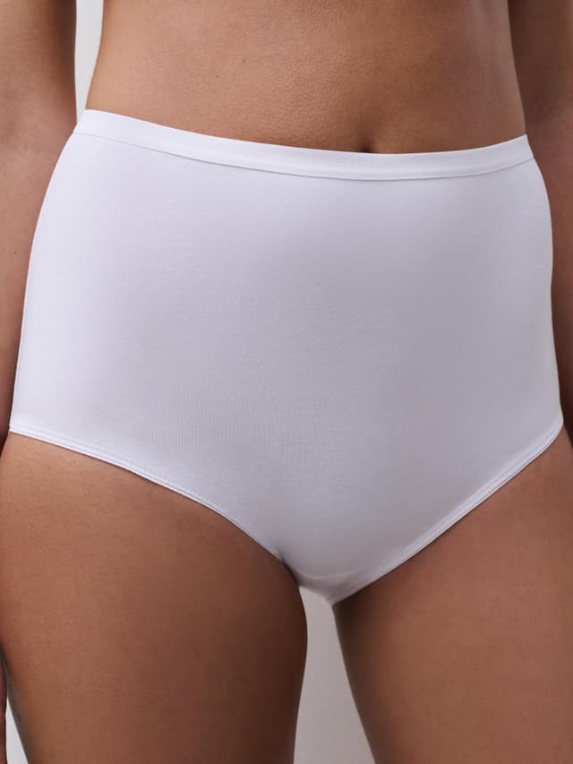 Chantelle Culotte Taille Haute - Blanc - Basic Cotton