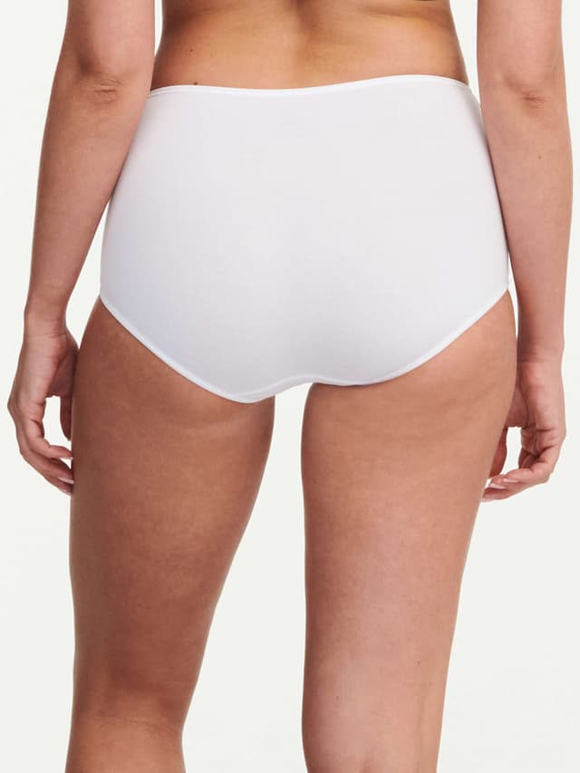 Chantelle Culotte Taille Haute - Blanc - Basic Lace