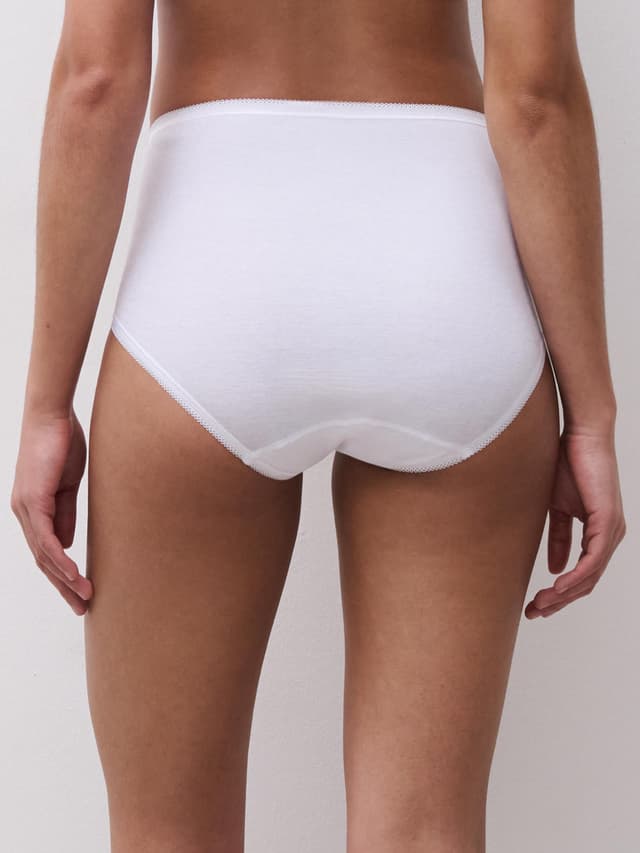 Chantelle Culotte Taille Haute - Blanc - Debbie