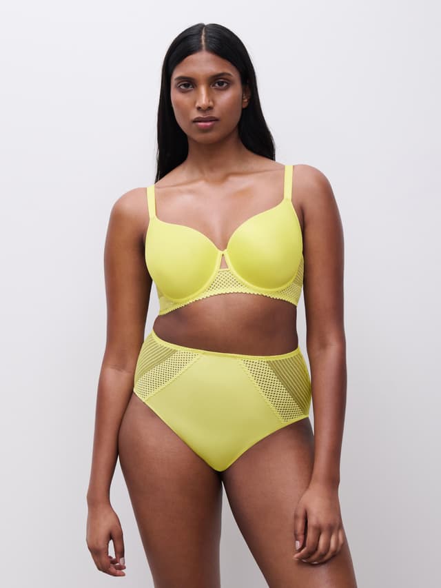 Chantelle Culotte Taille Haute - Jaune Citrus - Play