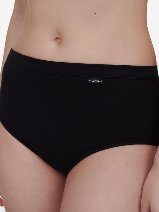 Chantelle Culotte Taille Haute - Noir - Cotton Comfort