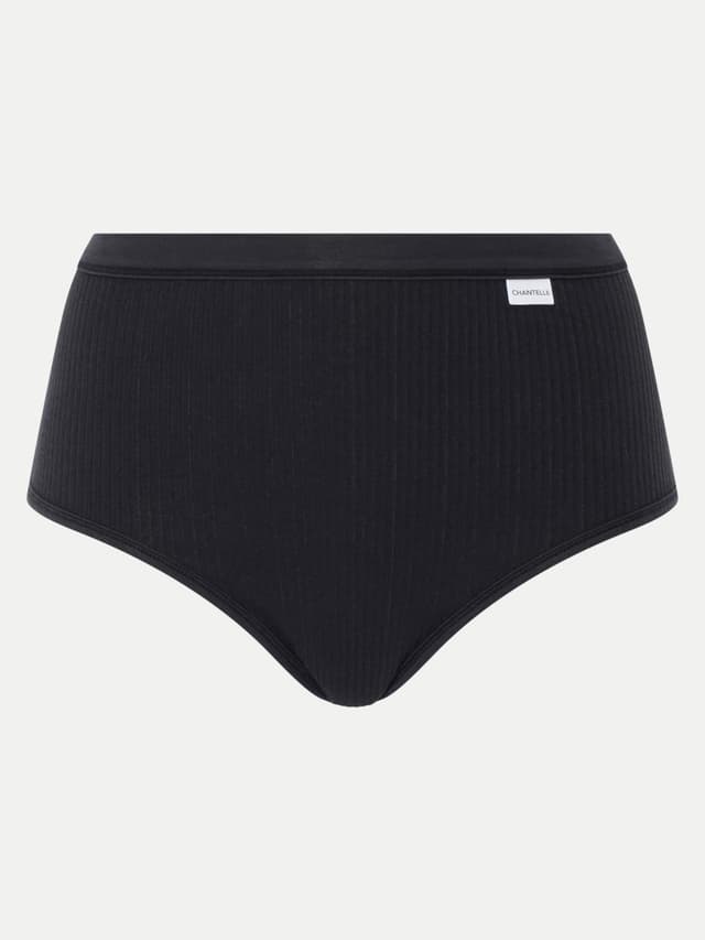Chantelle Culotte Taille Haute - Noir - Cotton Comfort