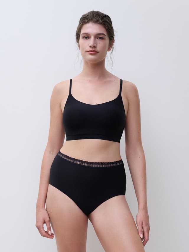 Chantelle Culotte Taille Haute - Noir - Cozy Chic