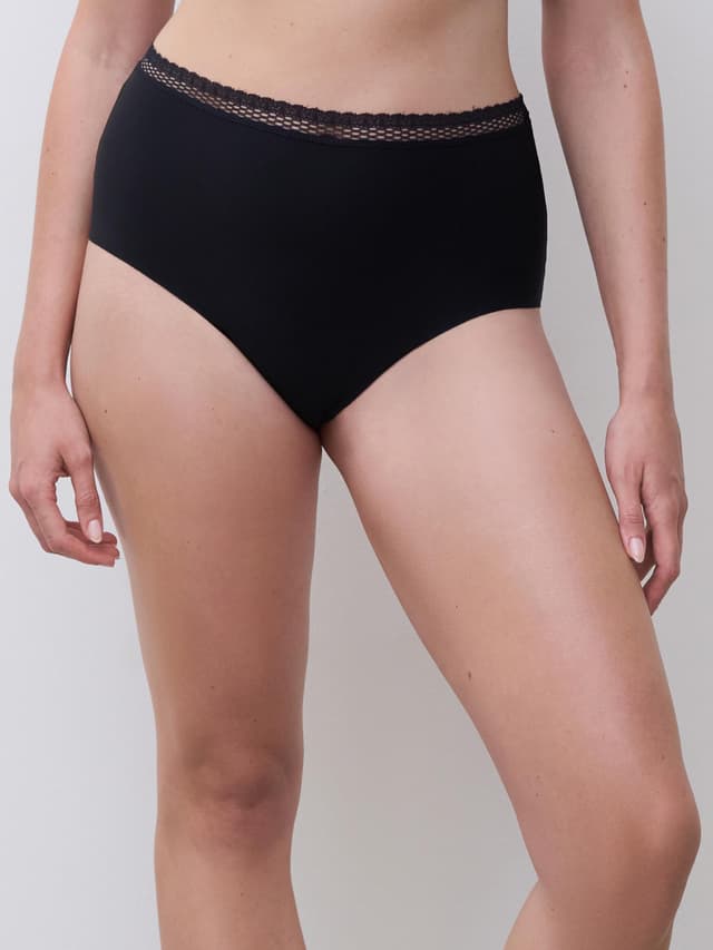 chantelle Culotte taille haute - Noir - Cozy Chic