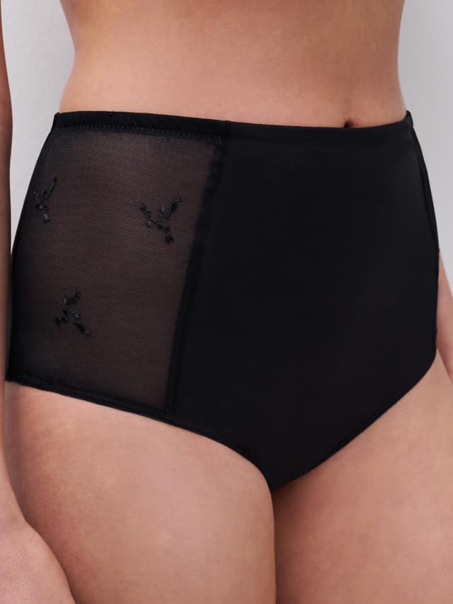 Chantelle Culotte Taille Haute - Noir - Every Curve