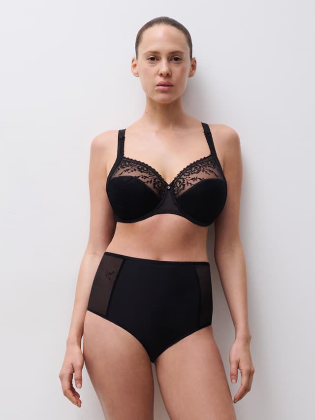 Chantelle Culotte Taille Haute - Noir - Every Curve