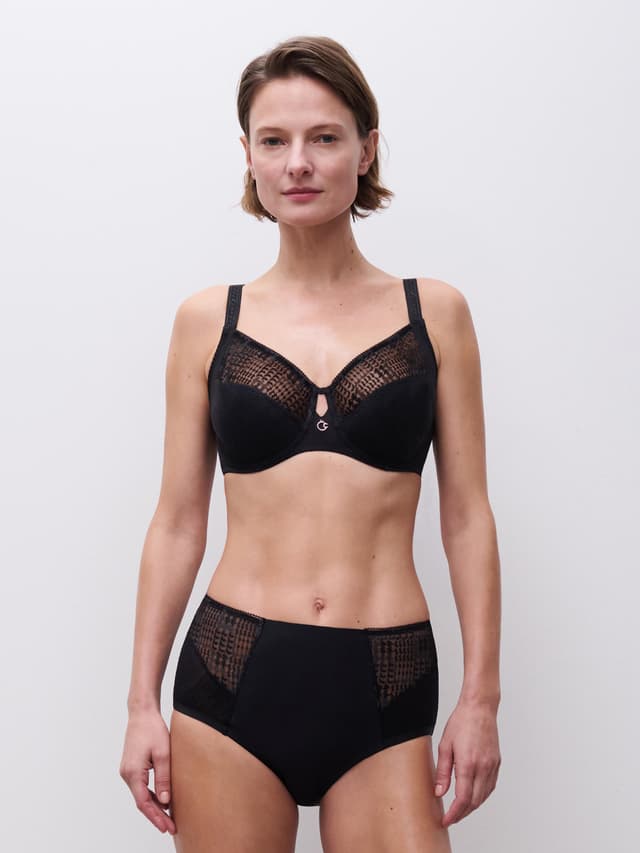 Chantelle Culotte Taille Haute - Noir - Intrigue