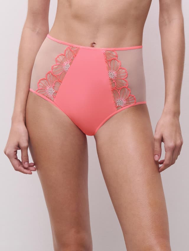 chantelle Culotte taille haute - Rose Miami - Lush