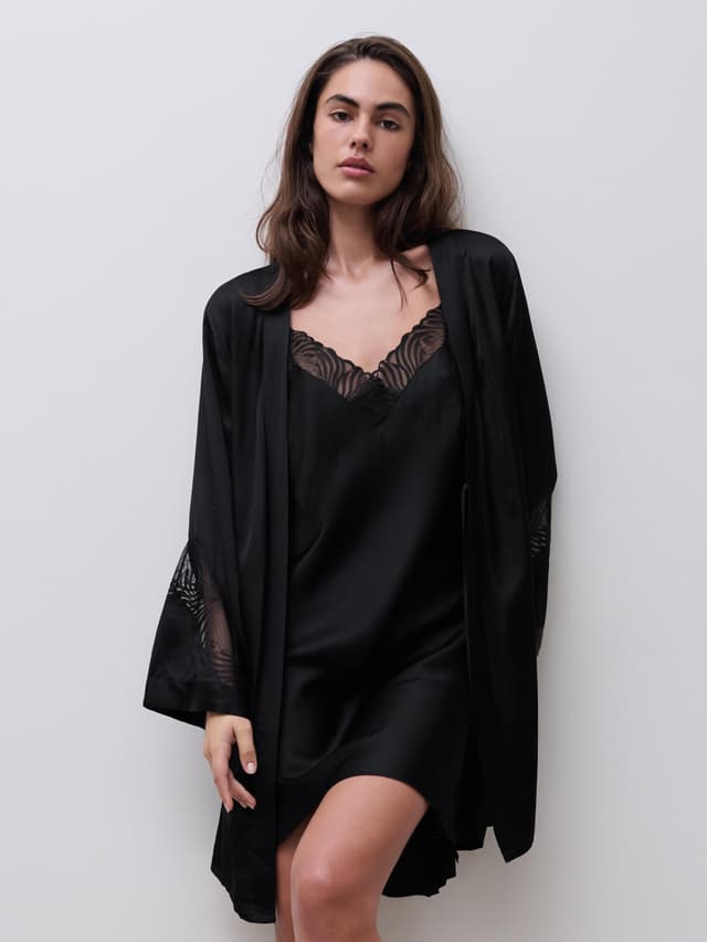 Chantelle Kimono - Noir - Legend