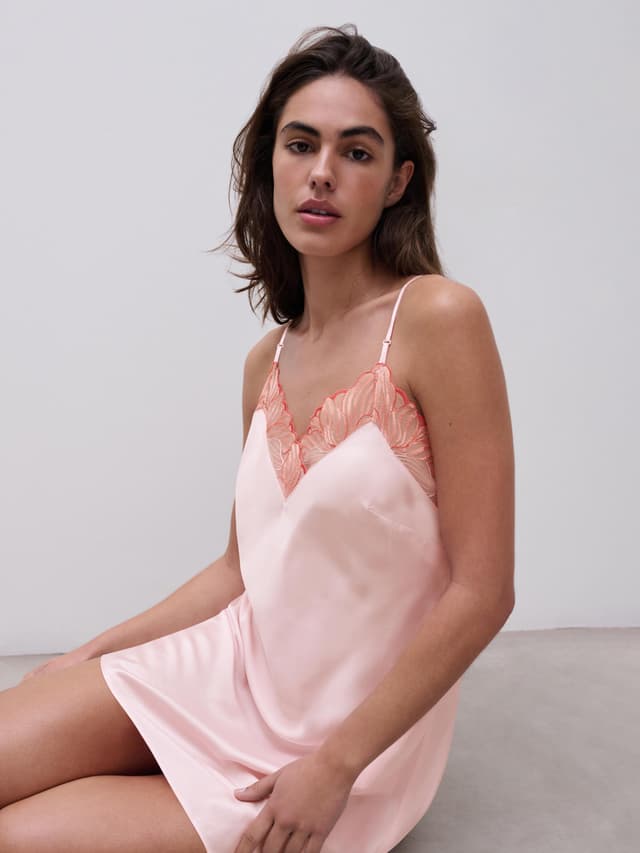 Chantelle Nuisette - Rose Nymphea / Corail - Legend