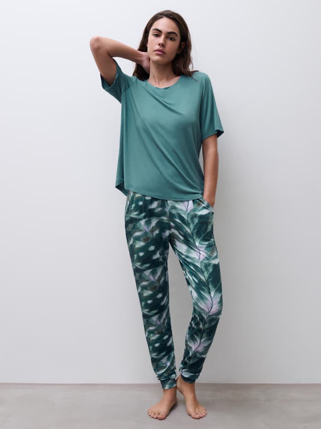 Chantelle Pantalon - Imprimé Feuilles Dégradées - Yara