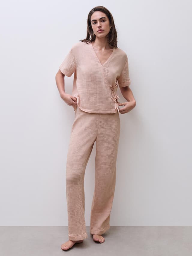 Chantelle Pantalon - Smoke Rose - Saga