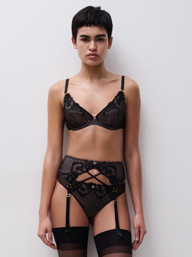 Chantelle Porte-jarretelles - Noir - Cabaret Sauvage