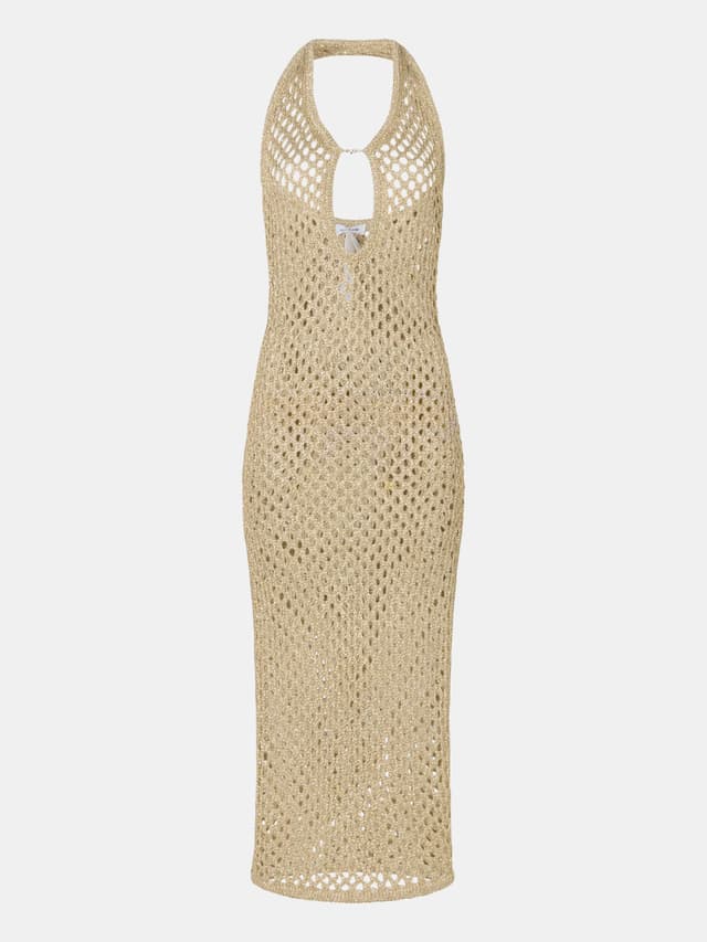 Chantelle Robe Longue - Noir - Metallic