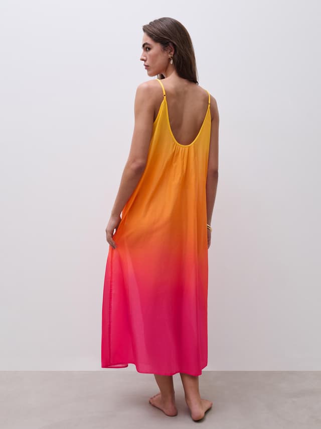 Chantelle Robe Longue - Orange Tie & Dye - Aurora