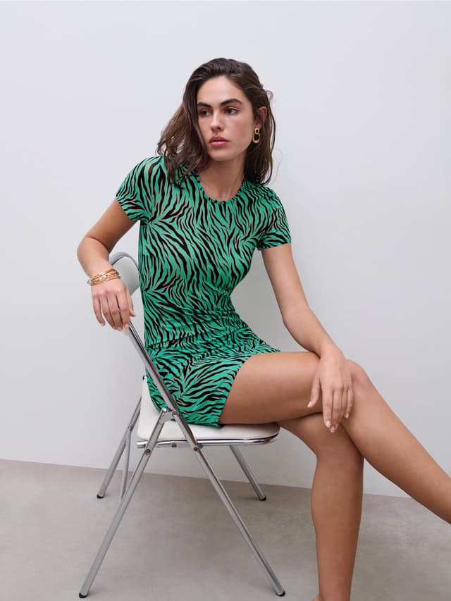 Chantelle Robe - Zèbre Emeraude - Pulse