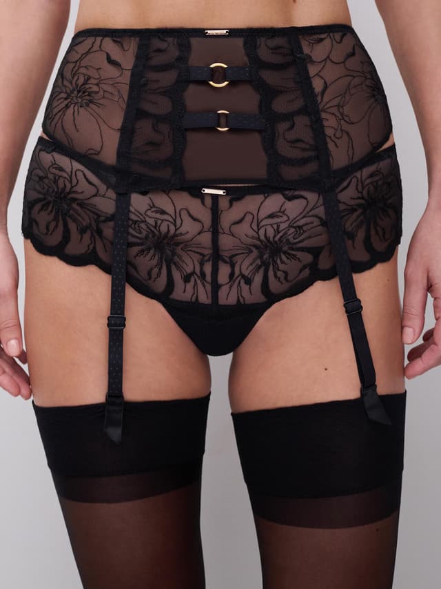 Chantelle Serre-taille - Noir - Fleurs