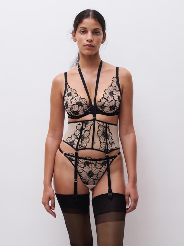 Chantelle Serre-taille - Noir / Rose Pâle - Lush