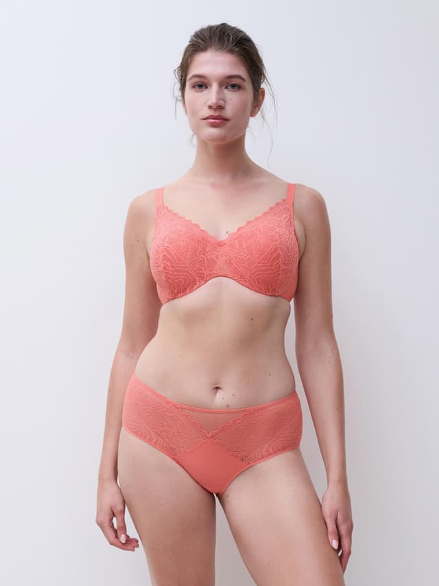 Chantelle Shorty - Corail - Floral Touch