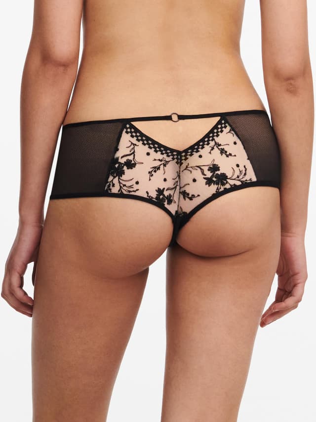 Chantelle Shorty Dégagé - Beige Doré / Noir - Suzy