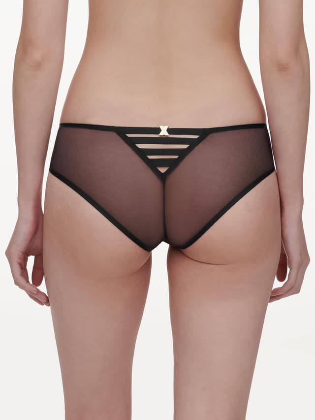 Chantelle Shorty Dégagé - Noir Pailleté - Genesis