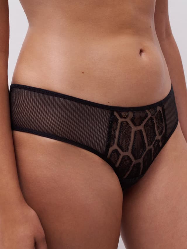Chantelle Shorty Dégagé - Noir - Reptilia