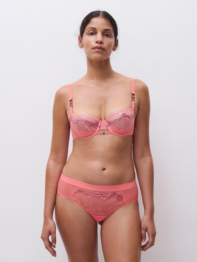 Chantelle Shorty Dégagé - Pamplemousse - Xtravagant