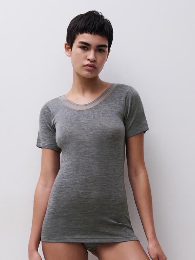 Chantelle Shorty - Gris Chiné - Juliana